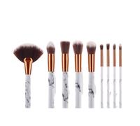 ZHCHAO 9 set di pennelli for trucco in marmo, strumenti di bellezza, pennello for dispersione della polvere a forma di ventaglio