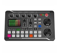 ZHCHAO Amplificatore della console di miscelazione F998 scheda audio 3.5mm Microfono Sound Mixer Scheda audio for PC PC