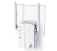 ZHCHAO Amplificatore Pro Router 300M Network Expander Repeater Power Extender 2 Antenna(Color:Blanco)