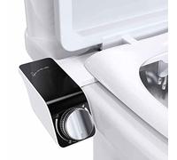 ZHCHAO Attacco for bidet Sedile WC sottile Doppio ugello Spruzzatore for culo non elettrico a pressione 'acqua regolabile a spirale con tubo
