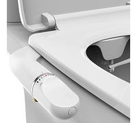 ZHCHAO Bidet Design Sottile Sedile WC Bagno Doccia Igienico Doppio Ugello Acqua Dolce Pulizia Culo
