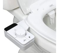 ZHCHAO Bidet for Fissaggio Sedile WC Bidet Sottile Non Elettrico Raccordo Autopulente Ugelli
