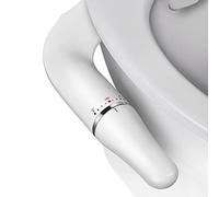 ZHCHAO Bidet for WC Bidet sottile Attacco for sedile del water con ingresso in ottone Doccia igienica for bagno regolabile a pressione 'acqua