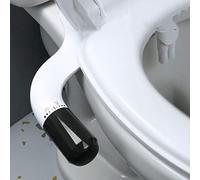 ZHCHAO Bidet Sedile WC non elettrico Bidet Attacco for pulizia del culo Doccia Installazione rapida Doppi ugelli Posteriori trasparenti