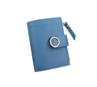 ZHCHAO Borsa Corta da Donna con Cerniera Borsa da Porta Carte di Credito Borsa for Carte d'identità Borsa Corta da Donna(Blue)