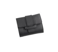 ZHCHAO Borsa da donna corta a tre pieghe con portamonete for cambio ID. Borsa a tre pieghe(Schwarz)