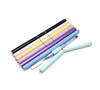 ZHCHAO Brush Brush Brush Spatola Pennello in metallo Draw Draw French Liner Gradiente Builder Piatto Pen Utensili Penna Tensimento Manicure Cream Miscelazione Trucco