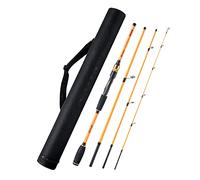 ZHCHAO - Canna da pesca colorata ad alto tenore di carbonio, 1,98 m-2,4 m, 4 pezzi, 5-28 g, canna da viaggio (dimensioni: B_2,4 m)