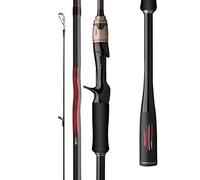 ZHCHAO Canna da pesca da 1,8 m, in fibra di carbonio, per spinning/casting, peso 3-15 g, serbatoio per stagno, fiume, canna da pesca (dimensioni: canna da lancio, 1,8 m)
