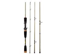 ZHCHAO - Canna da pesca in acciaio al carbonio con canna da pesca per spinning, casting, 1,8 m, 2,1 m, per spigola, luccio (dimensioni: B_1,8 m)