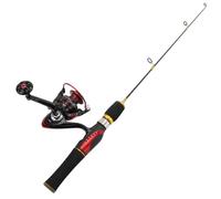 ZHCHAO Canna da pesca sul ghiaccio Canna da pesca invernale Spinning Wheel Set di attrezzi da pesca per zattera canna da pesca canna da barca canna da gamberetti