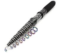 ZHCHAO - Canna da pesca telescopica corta in carbonio, ad azione rapida, ultraleggera, per pesca alla carpa, surf, canna da spinning tascabile (dimensioni: A_2,4 m)