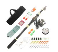 ZHCHAO Carbon -short Sea Rod Fishing Gear Set Pesca Canna da pesca Canna da pesca corta Festival Combinazione (Dimensioni: D)