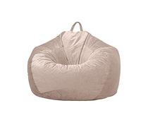 ZHCHAO Casa Textile Lazy Sofa Bean Bag Cover Tessuto Tatami Home Singolo Divano Cover Relax Lounge Mobili (senza riempimento)(Beige)