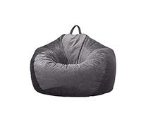 ZHCHAO Casa Textile Lazy Sofa Bean Bag Cover Tessuto Tatami Home Singolo Divano Cover Relax Lounge Mobili (senza riempimento)(Dark gray)