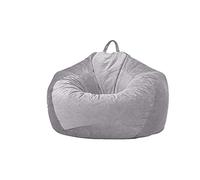 ZHCHAO Casa Textile Lazy Sofa Bean Bag Cover Tessuto Tatami Home Singolo Divano Cover Relax Lounge Mobili (senza riempimento)(Light gray)