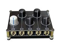 ZHCHAO Controllo dei livelli di linea di 3,5 mm passivi, mini 4 modi miscelatore audio passivo stereo 4 in-1-out Aux Mixer audio