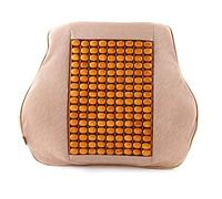 ZHCHAO Cuscino di supporto for seggiolino auto Cuscino di legno Cuscino for massaggio schiena in vita for casa ufficio auto(Schwarz)
