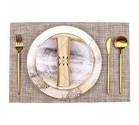 ZHCHAO Decorazione della tavola Piatto di Cena Piatto Tovaglietta Tovaglietta Set Stoviglie Combinazione Piatto Occidentale Ristorante
