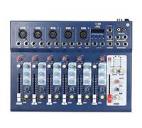ZHCHAO F7-USB 7- Console di miscelazione del mixer audio del microfono del microfono del canale con Ingresso 48V Phantom Power 3 Band Equalizzatore