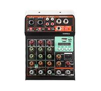 ZHCHAO G40mini Audio Mixer. DJ. Console di miscelazione della musica Protable 48V. Phantom Power for. Pc Recording WebCast Live Party