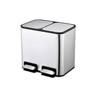 ZHCHAO Grande contenitore silenzioso quadrato rifiuti rifiuti riciclaggio accessori da cucina esterni pattumiera della spazzatura