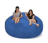 ZHCHAO Il più nuovo grande divano gigante da 7 'in memory foam per mobili con rivestimento in morbida microfibra(black-Soul Eater1)