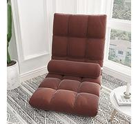 ZHCHAO Lazy divano tatami letto sedia schienale ragazza ragazza bella camera da letto singola baia finestra piccolo divano sedia pieghevole(Brown)