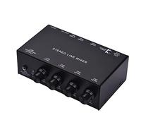 ZHCHAO Linee stereo Mixer Professionale Audio System Mini Stereo Four Channels Passive Mixer Line Mono Audio Mixer