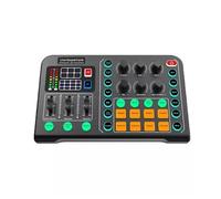 ZHCHAO M6 Scheda audio dal professionale Riduzione del rumore Scheda audio Scheda mixer audio Effetto illuminazione Scheda audio dal Cambia voce