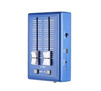 ZHCHAO Mini portatile DJ. Amplificatore for console audio stereo controller miscelatore(Blue)