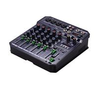 ZHCHAO Miscelatore Audio Console Di Miscelazione Della Scheda Audio A 6 Canali Portatile DSP 48V. Supporti Di Alimentazione Phantom. Bt. Connessione Mp3.