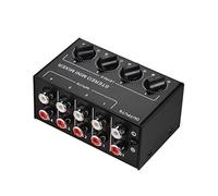 ZHCHAO Miscelatore audio mini stereo con 4 canali Ingressi Separare il volume Controlla il guscio di metallo completo