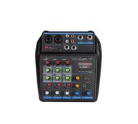 ZHCHAO Mixer a 4 canali Console di mixaggio DJ con 48V Phantom Power Monitor Mixer audio