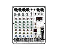 ZHCHAO Mixer audio a 6 canali, Mixer DJ ARVOMIC con interfaccia audio, funzione, 16 effetti DSP ed EQ a 3 bande (ARMX-6)