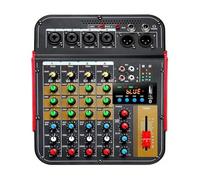 ZHCHAO Mixer audio e riverbero Alimentazione 48V Mixer a 6 canali Scheda audio DJ