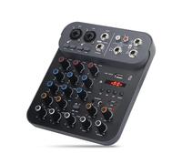ZHCHAO Mixer audio Fuluode V4 Console di missaggio audio Record Computer 48V Alimentazione Phantom Ritardo Effetto ripetizione 4 canali