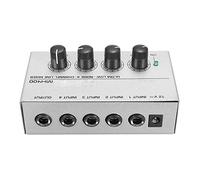 ZHCHAO Mixer audio portatile 12V for miscelatore audio audio di miscelazione audio -compatto a 4 canali DJ. Console