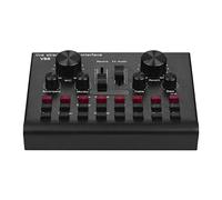 ZHCHAO Multifunzionale Audio Mixer Live Streaming Sound Scheda dispositivo vocale DJ. Attrezzatura for karaoki con volume regolabile Bt. Connessione