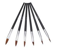 ZHCHAO NAIL Pen Black Rod 6 Set Crystal Pen Paint Pen Flower Pen Flower Pen Nail Black Rod
