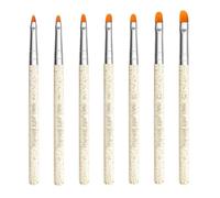 ZHCHAO Penna terapeutica Penna di cristallo Penna di vernice Penna in silicone Penna for trapano a punti Pennello Set di strumenti for pittura for unghie Luce (Color : 3-Pack, Size : As show)