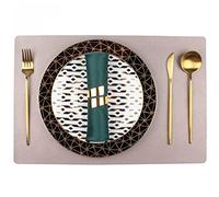 ZHCHAO Piatto da cena, piatto, tovaglietta, set di tovaglioli, combinazione di stoviglie, piatto occidentale, tavolo da ristorante