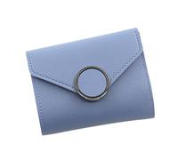 ZHCHAO Portamonete portamonete portamonete Generoso portafoglio corto da donna triplo pieghevole(Blue)
