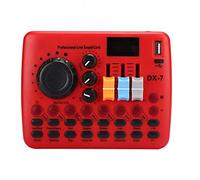 ZHCHAO Scheda multifunzionale Scheda audio live Set Volume Mixer audio regolabile Scheda audio for lo streaming Sound Live con microfono