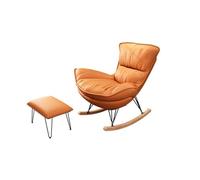 ZHCHAO Sedia a dondolo in tessuto tecnologico Sedia da divano pigro reclinabile for balcone Toffee