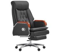 ZHCHAO Sedia da ufficio direzionale in pelle Sedia da casa ergonomica completamente reclinabile