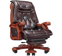 ZHCHAO Sedia da Ufficio Reclinabile in Pelle Ergonomica Manager e Sedia da Ufficio Direzionale(Blue,White)