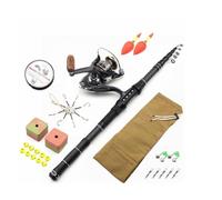 ZHCHAO - Set corto portatile di attrezzi da pesca combinazione canna da pesca canna da mare canna da lancio canna da pesca (dimensioni: A_2,1 m)