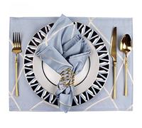ZHCHAO Set da tavola piatto occidentale Ristorante Tavolo Piatto Tavolo Piatto Tavolo Tovaglietta Tovagliolo Combinazione Set Completo