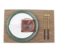 ZHCHAO Set da tavola verde per la casa, set da tavola con piatto occidentale piatto piatto piatto tovaglietta a combinazione